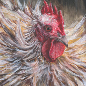 George cockerel artwork full scanned painting